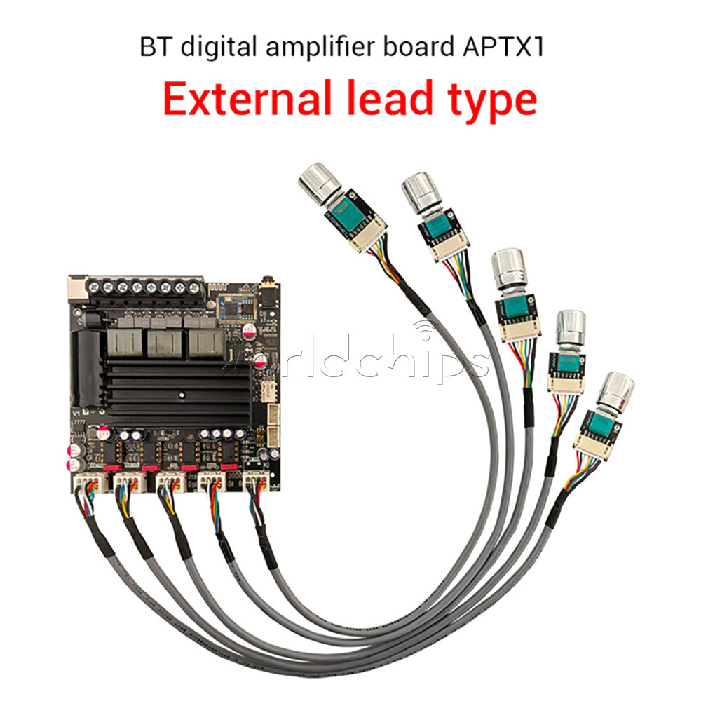 ZK-APTX1 2x100W+200W 2.1 Channel Bluetooth AUX Digital Power