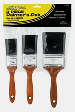 Linzer Project Select 1.5, 2 & 3" Flat 3 PIECE PAINTER'S-PAK Brush Set A225 NEW!