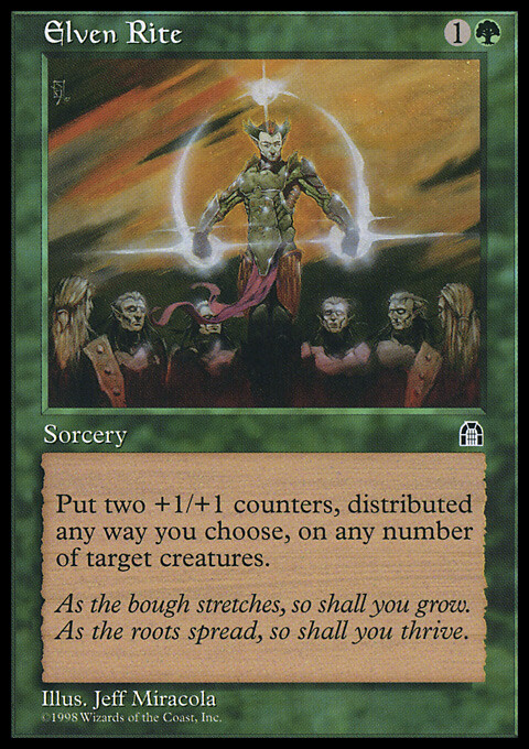 Magic the Gathering MTG Elven Rite (106) Stronghold   LP
