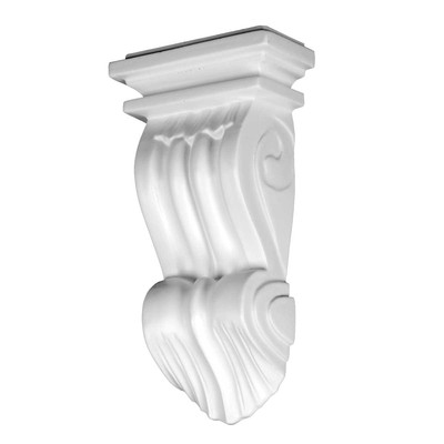 Victorian Wall Fireplace Corbel White Urethane Vintage
