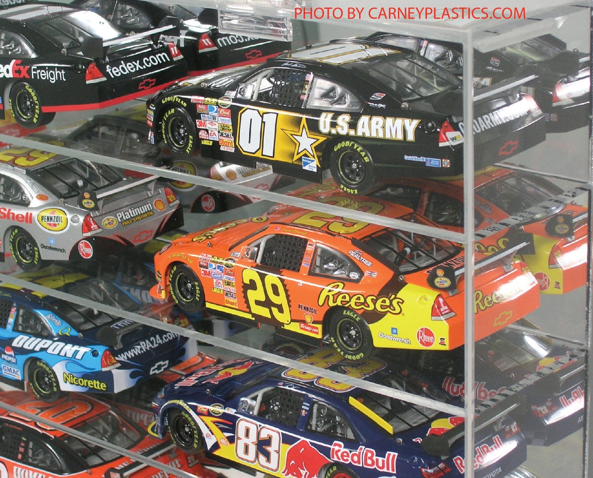 NASCAR Diecast Display Case Fits 24 Cars 1:24 scale | eBay