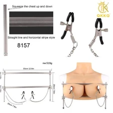 Woman Breast Bondage Compression Tools Nipple Clamps Massage  BDSM