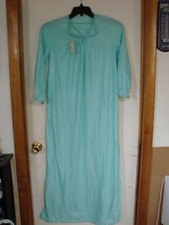 Vintage Movie Star Womens Long Night Gown Blue Size Small
