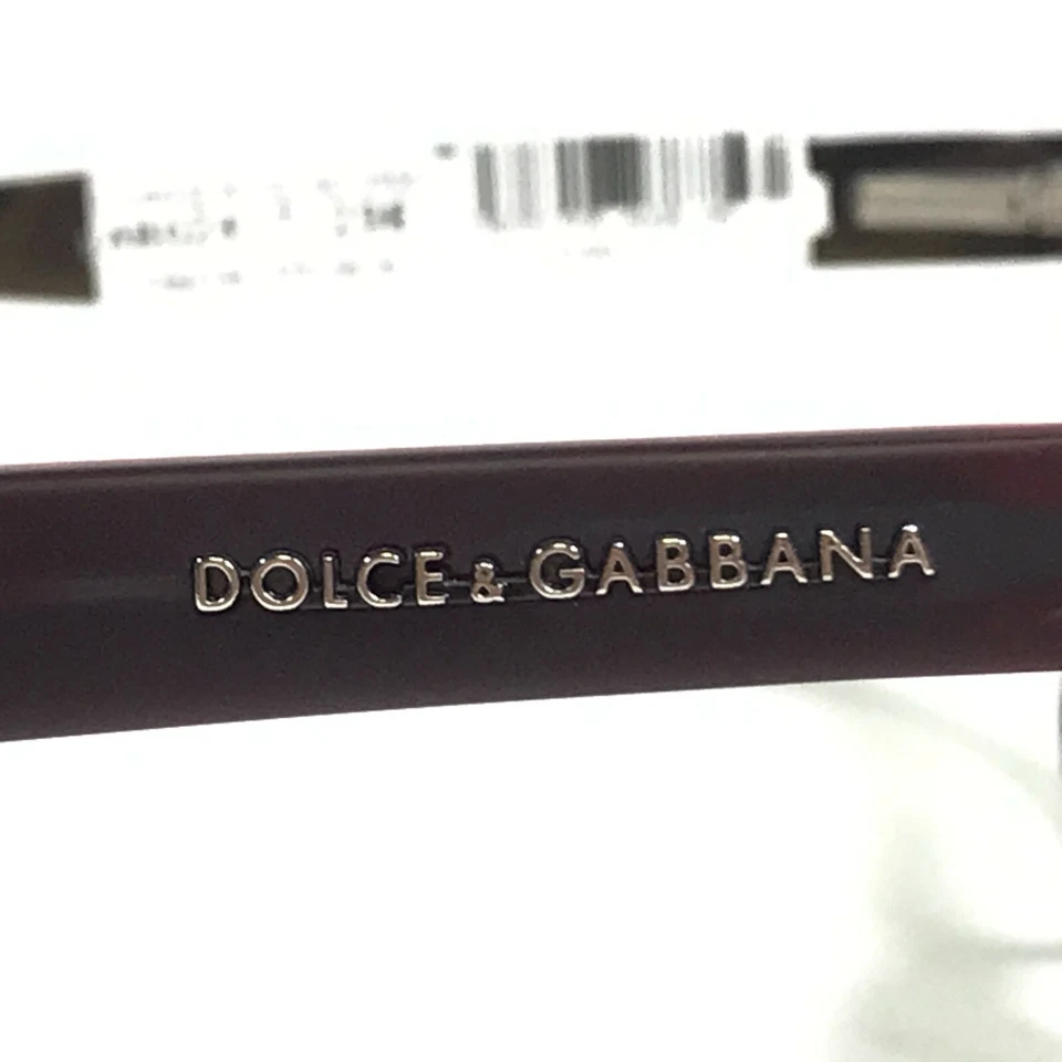 Monturas de gafas Dolce & Gabbana DG3235 2954 púrpura rojo blanco cuadrado 53-16-140 Foto 4 de 4