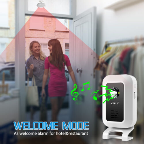 Wireless Home Security Entry Alert, Visitor Motion Door Bell Chime Welcome Alarm - Picture 4 of 11