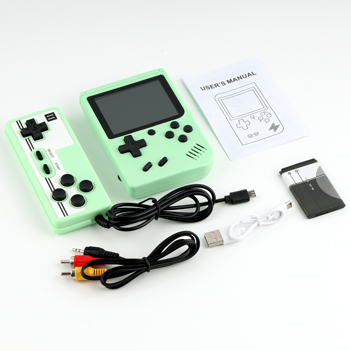 Built in 800 Classic Games Handheld Retro Video Game Console Double
