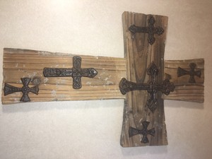 Urban Farmhouse CROSS "BLESSED" Custom Handmade In USA ...