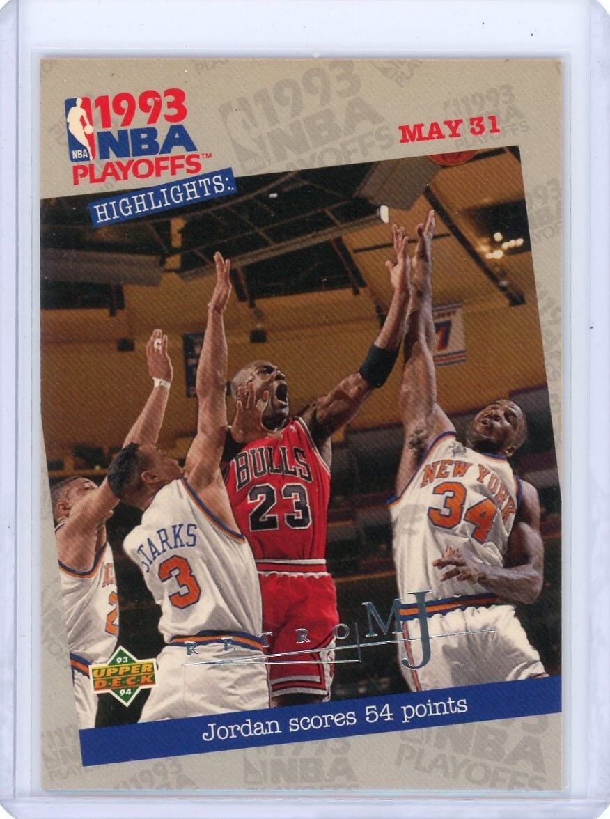1998 UPPER DECK MICHAEL JORDAN MJ CAREER COLLECTION RETRO MJ # 52