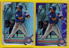2022 Bowman Chrome Mege Mojo BCP-44 Reginald Preciado Purple 85/250 + Base 
