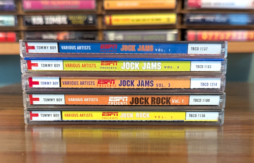 Jock Jams & Jock Rock - Lot of 5 CDs - ESPN