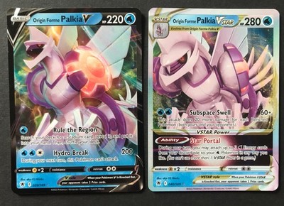 2 x Palkia Astral Radiance 039/189 040/189 V VSTAR ULTRA RARE Pokemon Karte NM