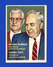 1957 Topps Set-Break #100 William Harridge VG-VGEX *GMCARDS*