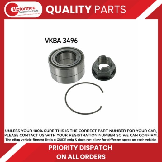 Wheel Bearing Kit Front Suspension Replacement Fits Dacia Renault SKF VKBA3496 - Image 22