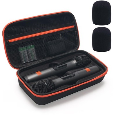 Wireless Microphone Case for JBL Wireless 2 Microphone System, Handheld Dual Mic