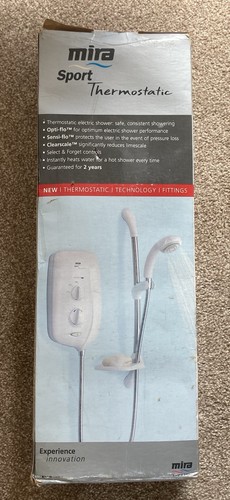 Mira Sport 9.0kW Electric Shower 240V White/Chrome Model J95F New & Unused
