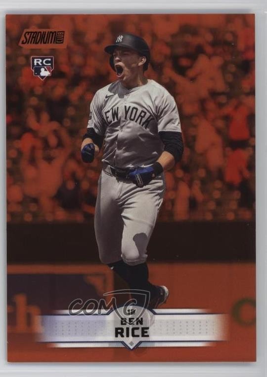 2025 Topps Stadium Club Bronze Foil Ben Rice #196 6m7
