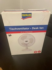 Fairline Tischventilator 23 cm – 2 Stufen, Oszillation, Metallgitter | NEU