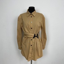 Jil Sander Beige Shirt Dress with Belt Women’s Size L