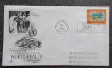 NATIONS UNIES lettre FDC 1er jour en 1966 lot NS69