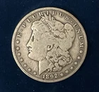 1892 S Morgan Silver Dollar - 90% Silver $1 Coin - Very Nice US Coin