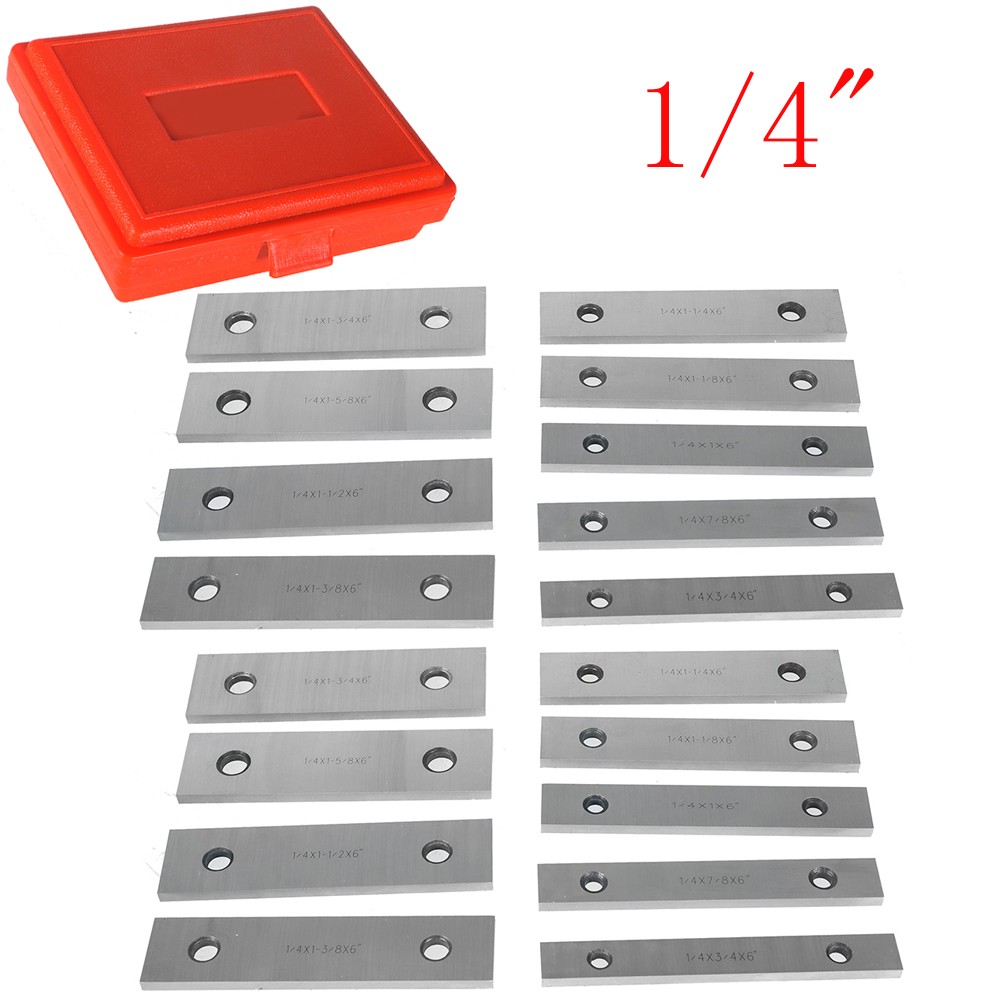 9 Pair 18Pcs Steel Parallel Set 1/4 inch Thick 6 inch Long 0.0002 inch Precision