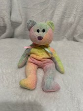 Ty Beanie Baby Multicolor Groovy The Bear Stuffed Animal Plush Good Used Toy