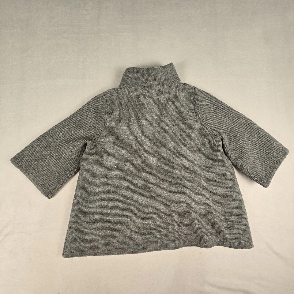 Cárdigan Carole Talla Pequeña 3XL Lana de Cordero Suéter Manga 3/4 Botón Delantero  Foto 3 de 4