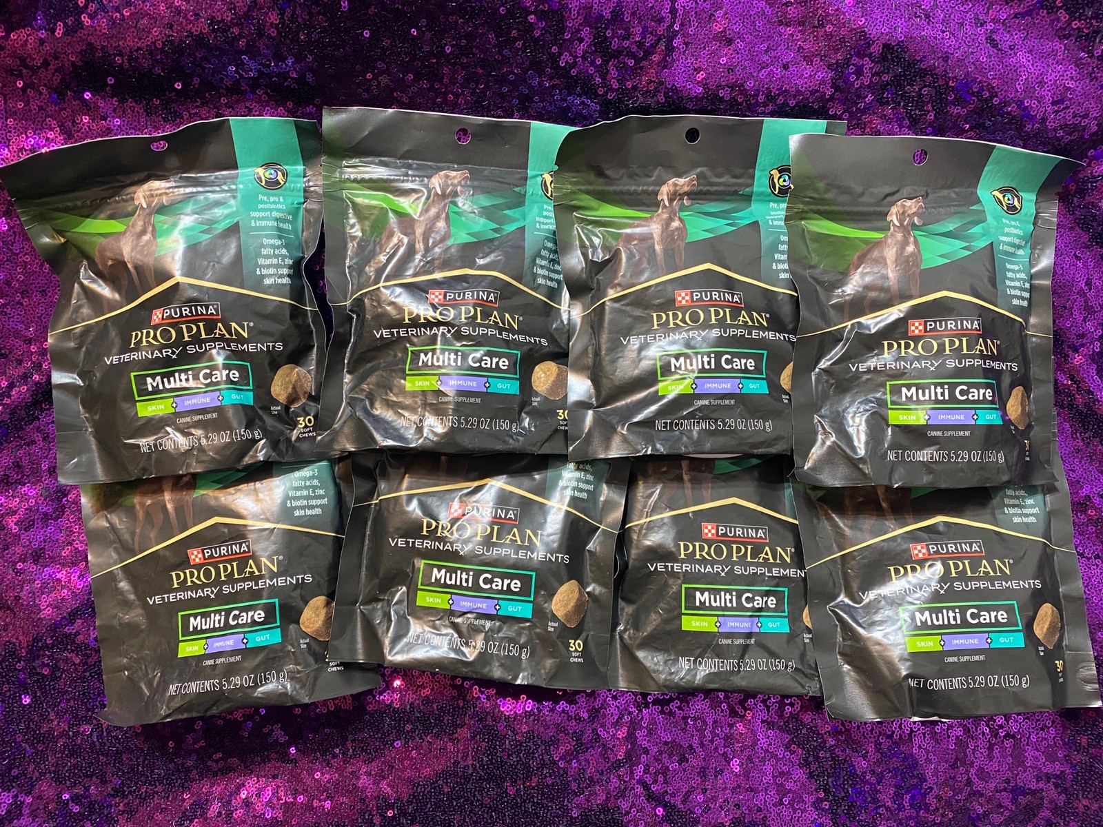 Purina Pro Plan  Supplements Multi Care Dog Supplements 8 Pouches Of 30 EXP11/25