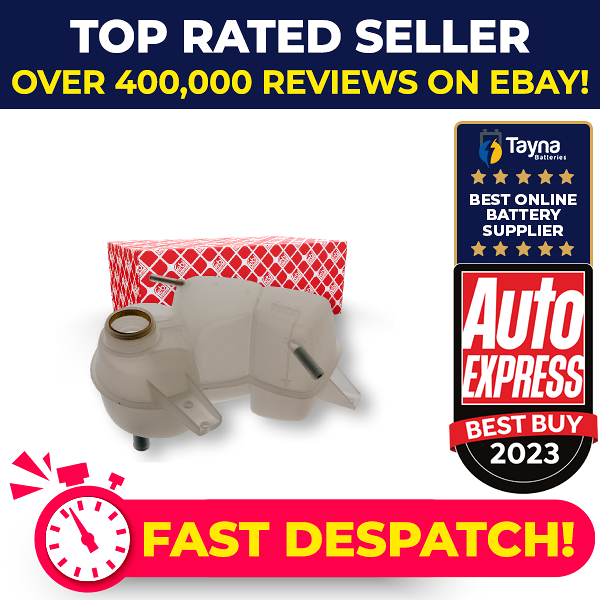 Coolant Expansion Tank fits OPEL ASTRA F 2.0 91 to 98 090351853 1304643 90351853