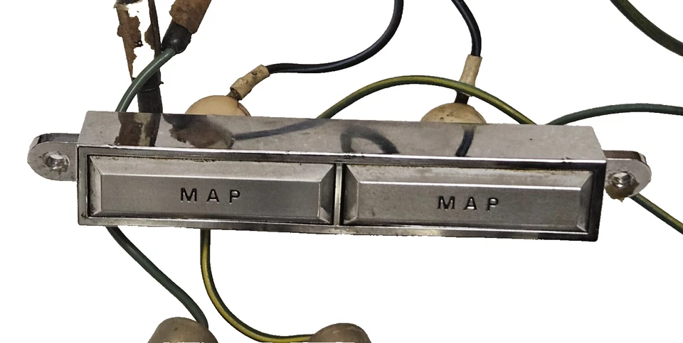 1967 1968 Mustang Cougar OEM Map Light w/ Switch Bar f/ Overhead Console - Image 4 of 4