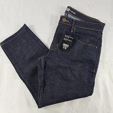 NWT Under 510 Jeans Mens 33x25 Blue Xavier Slim Fit Tapered Stretch Raw Wash 