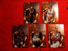 1997-98 Topps NBA Finest  Chrome  Debuts 5 Card Lot