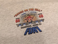 FDNY "HOUSE ON THE HILL" Yankee Stadium Engine 68 Ladder 49 Men's XL Tee Shirt