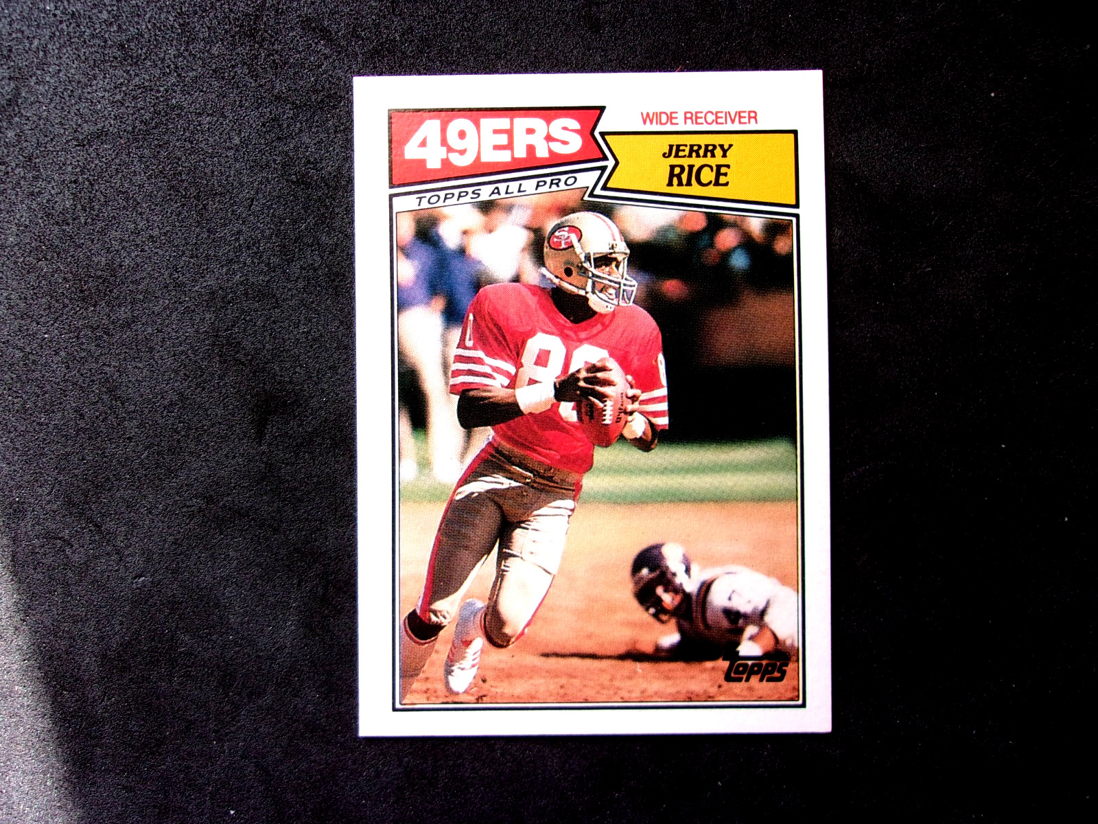 1987 TOPPS #115 JERRY RICE IN NRMT-MINT CONDITION..49ERS..HOFAMER