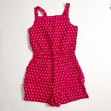 NWT Mini Boden Girls Hot Pink Romper, Size 13/14