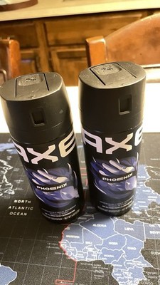 2x Axe PHOENIX Deodorant Body Spray Lot 4oz Spray Cans Aluminum Free NEW