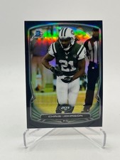 2014 TOPPS CHROME CHRIS JOHNSON BLACK REFRACTOR #D 079/299 SP