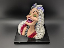 Britto Disney Cruella Bust Figurine 101 Dalmatians Pop Art Colourful Colectable