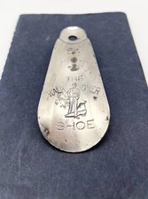 Antique 1910s The Walk Over Shoe Advertising Metal Shoe Horn USA