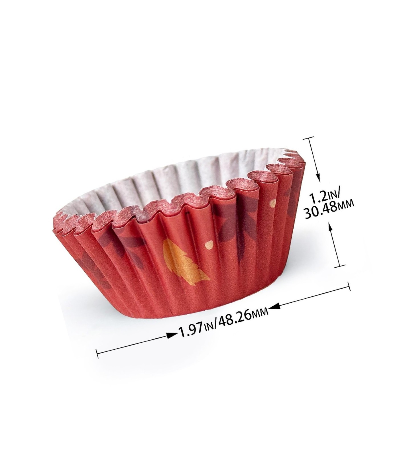 qiqee Cupcake Liners Thanksgiving Turkey Papers Baking Cups Wrappers Fall Muf...