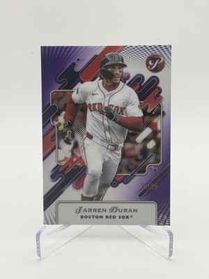 Jarren Duran Purple Refractor /99 2025 Topps Pristine #35 Red Sox