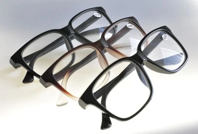 FADS & FASHIONS Mutige ÜBERGROSSE stilvolle Funky Retro Geek Mode Lesebrille 3 Farben TN44