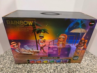 Color Change Pool & Beach Club RAINBOW HIGH Doll You Tube MIB NEW Sealed
