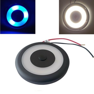 LED Spot Light 12V 24V Touch-Schalter Dimm 70mm Schwarz Einbaustrahler Wohnmobil