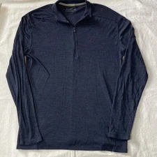 Smartwool Men's Grey X-Large Thermal Merino 250 Base Layer 1/4 Zip