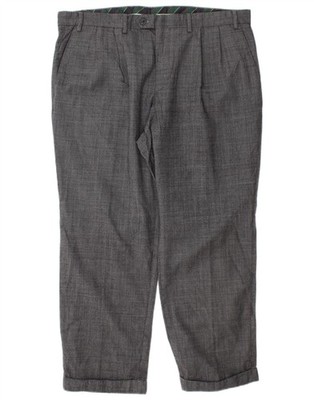 CHAPS Herren Pegged Anzughose W38 L29 Grau Wolle BE20