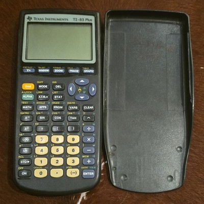 Texas Instruments TI-83 Plus Grafik-Taschenrechner mit Hülle VINTAGE TOP