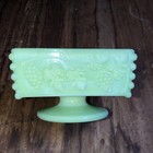 Vintage Westmoreland Jadeite Green Glass Paneled Grape Candy Trinket Dish — photo 4
