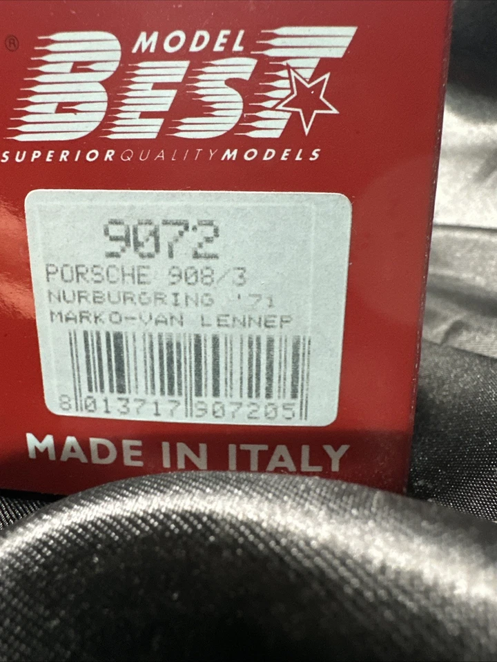 BEST #9072 1/43 Porsche 908/3 1971 1000 km Nurburgring, Martini Racing #4 EUA - Imagem 4 de 4