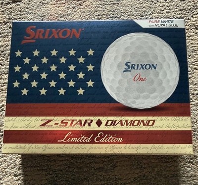 Brand New Srixon Z-Star Diamond USA Golf Balls 1-Dozen White Limited Edition